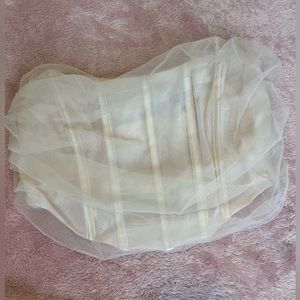 WhiteFox boutique bustier crop top